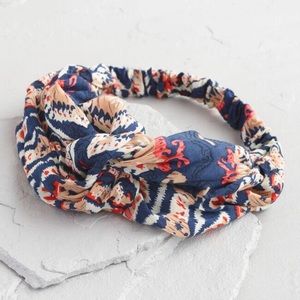World Market Navy & Orange Headband
